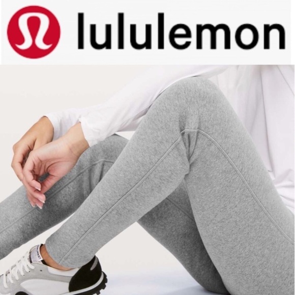 9.Lululemon Wunder Lounge Pant 28" *Updated FitHeathered Core Medium Grey - Picture 3 of 16